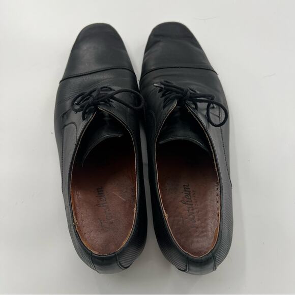 Florsheim Postino Cap Toe Oxford Black Leather Formal Men’s Shoes - Picture 5 of 9